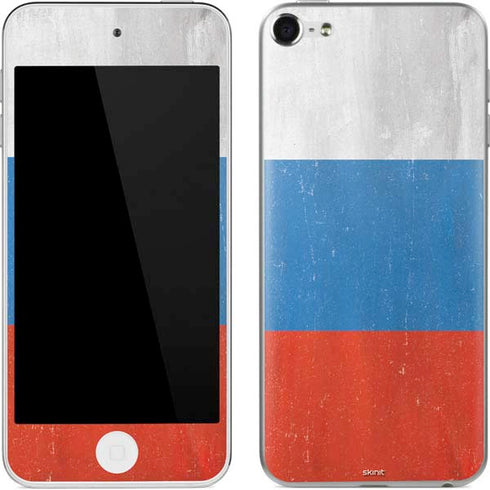 Russian Flag Distressed Apple iPod Skin